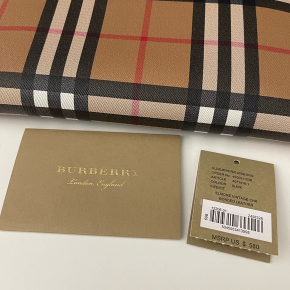 Gently used Burberry zip around wallet - Picture 4 of 10